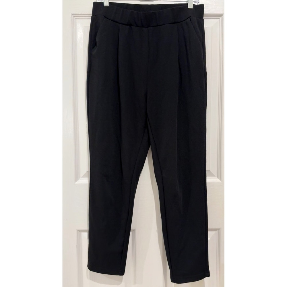 ✅3-for-$12✅ Shein Curve Black Dress Pants Elastic Waist Pockets 1XL